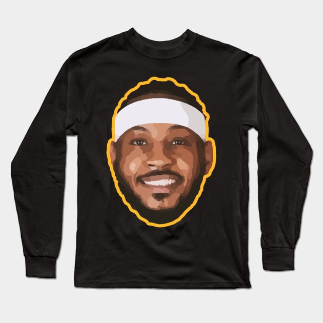 Carmelo Anthony Long Sleeve T-Shirt by Playful Creatives